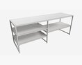 TV Table Seaford 02 3D 모델 