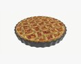 Apple Pie With Plate 02 Modelo 3d