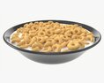Bowl Of Honey Cheerios With Milk 3D модель