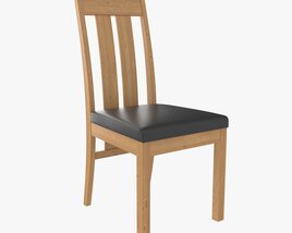 Chair Turin Light Oak 3D model