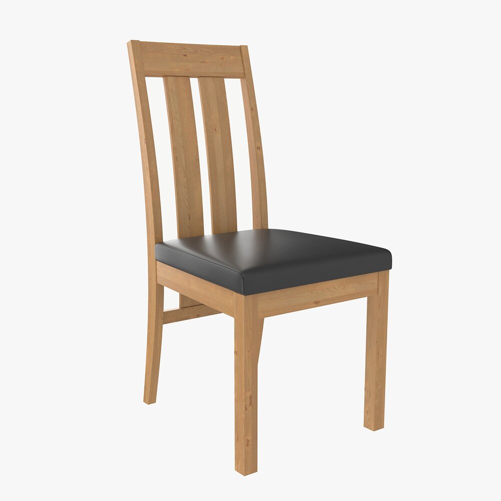 Chair Turin Light Oak 3D model