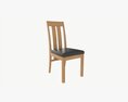 Chair Turin Light Oak Modello 3D