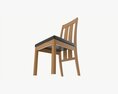 Chair Turin Light Oak 3d model