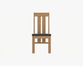 Chair Turin Light Oak 3D 모델 