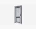 Classic Wooden Interior Door With Furniture 017 3D-Modell
