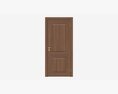 Classic Wooden Interior Door With Furniture 018 Modelo 3d