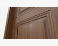Classic Wooden Interior Door With Furniture 018 Modello 3D