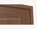 Classic Wooden Interior Door With Furniture 018 3d model