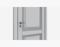 Classic Wooden Interior Door With Furniture 018 3D-Modell