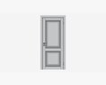 Classic Wooden Interior Door With Furniture 018 Modèle 3d