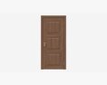 Classic Wooden Interior Door With Furniture 019 3D 모델 