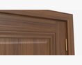 Classic Wooden Interior Door With Furniture 020 3d model