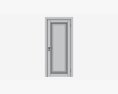 Classic Wooden Interior Door With Furniture 020 Modèle 3d