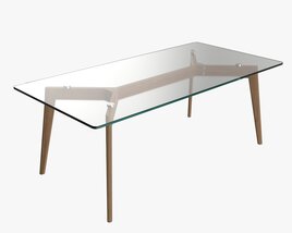 Coffee Table Helena Rectangle Modèle 3D