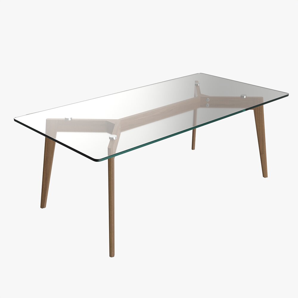 Coffee Table Helena Rectangle 3D-Modell