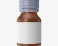 Medicine Glass Bottle For Pills 3d model