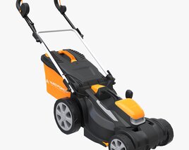 Cordless Lawnmower Yard Force LM G34A Modello 3D