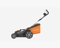 Cordless Lawnmower Yard Force LM G34A Modello 3D