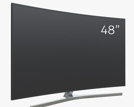 Curved Smart TV 48 Inch 3D 모델 