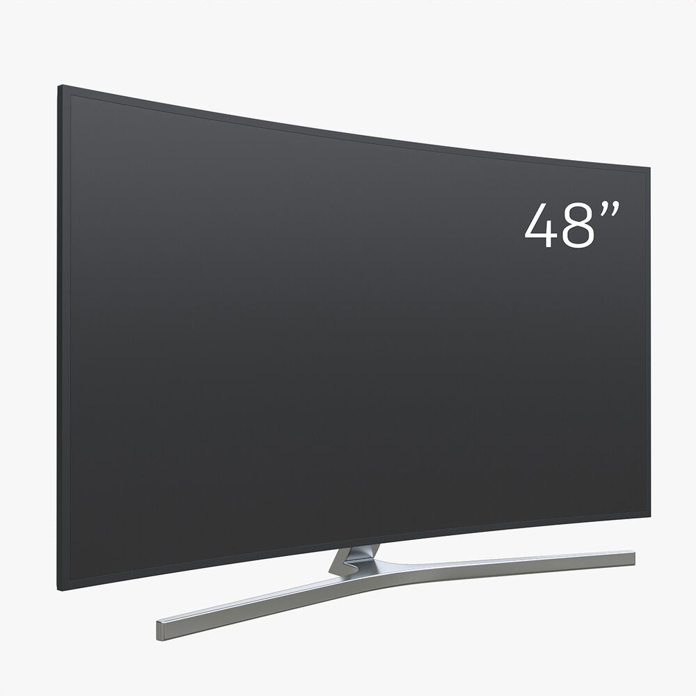 Curved Smart TV 48 Inch 3D-Modell