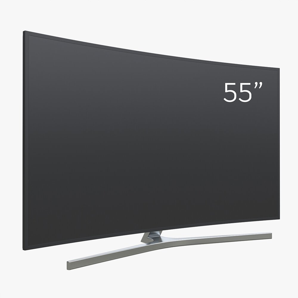 Curved Smart TV 55 Inch 3D 모델 