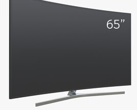 Curved Smart TV 65 Inch 3D model
