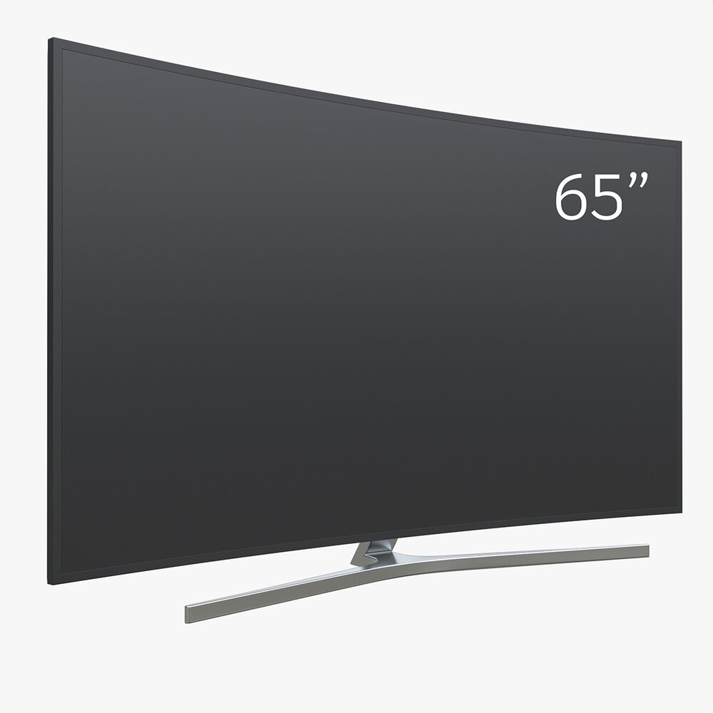 Curved Smart TV 65 Inch 3D model