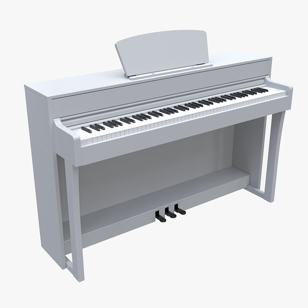 Digital Piano Musical Instruments 07 3D модель