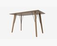 Dining Table Helena Rectangle 3D 모델 
