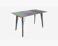 Dining Table Helena Rectangle 3D 모델 