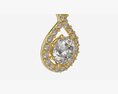 Earrings Diamond Gold Jewelry 02 Modèle 3d