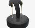 Earrings Leather Display Holder Stand 01 3D модель