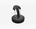 Earrings Leather Display Holder Stand 01 3D 모델 