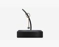 Earrings Leather Display Holder Stand 01 3d model