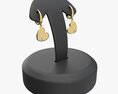 Earrings Leather Display Holder Stand 03 3D-Modell