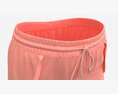 Fitness Shorts For Women Pink 3Dモデル