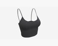 Fitness Top For Women Black 3D 모델 
