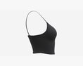 Fitness Top For Women Black 3Dモデル