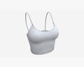 Fitness Top For Women Black 3D 모델 