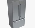 Fridge-freezer Bosch KFF96PIEP 3d model