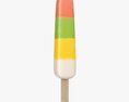 Colorful Ice Cream On Stick Modello 3D