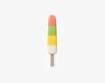 Colorful Ice Cream On Stick Modelo 3d