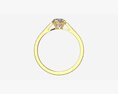 Gold Diamond Ring Jewelry 02 Modelo 3D