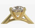 Gold Diamond Ring Jewelry 03 Modelo 3D