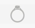 Gold Diamond Ring Jewelry 03 3D модель