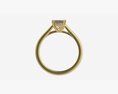 Gold Diamond Ring Jewelry 04 Modelo 3D