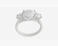 Gold Diamond Ring Jewelry 06 3Dモデル