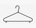 Hanger For Clothes Plastic 02 3D модель