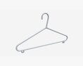 Hanger For Clothes Plastic 02 3D模型