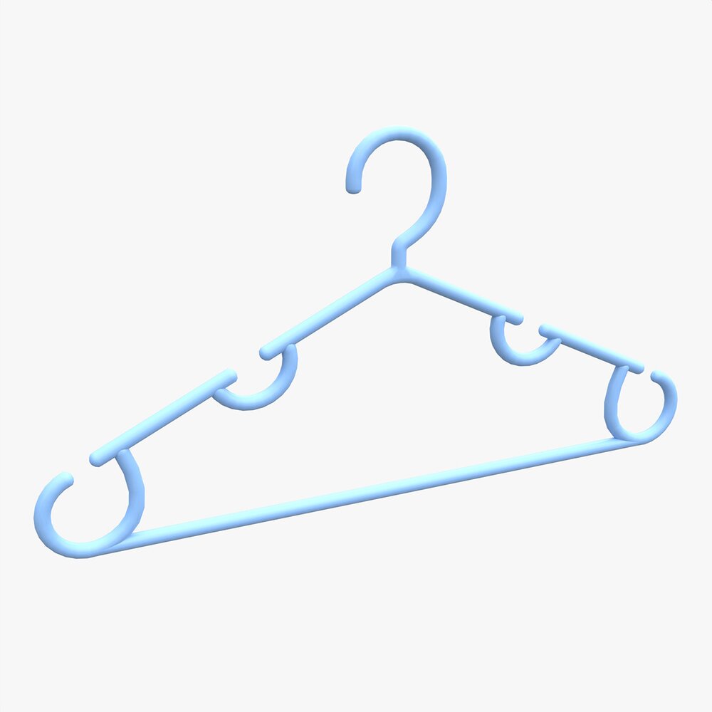 Hanger For Clothes Plastic 03 3D-Modell